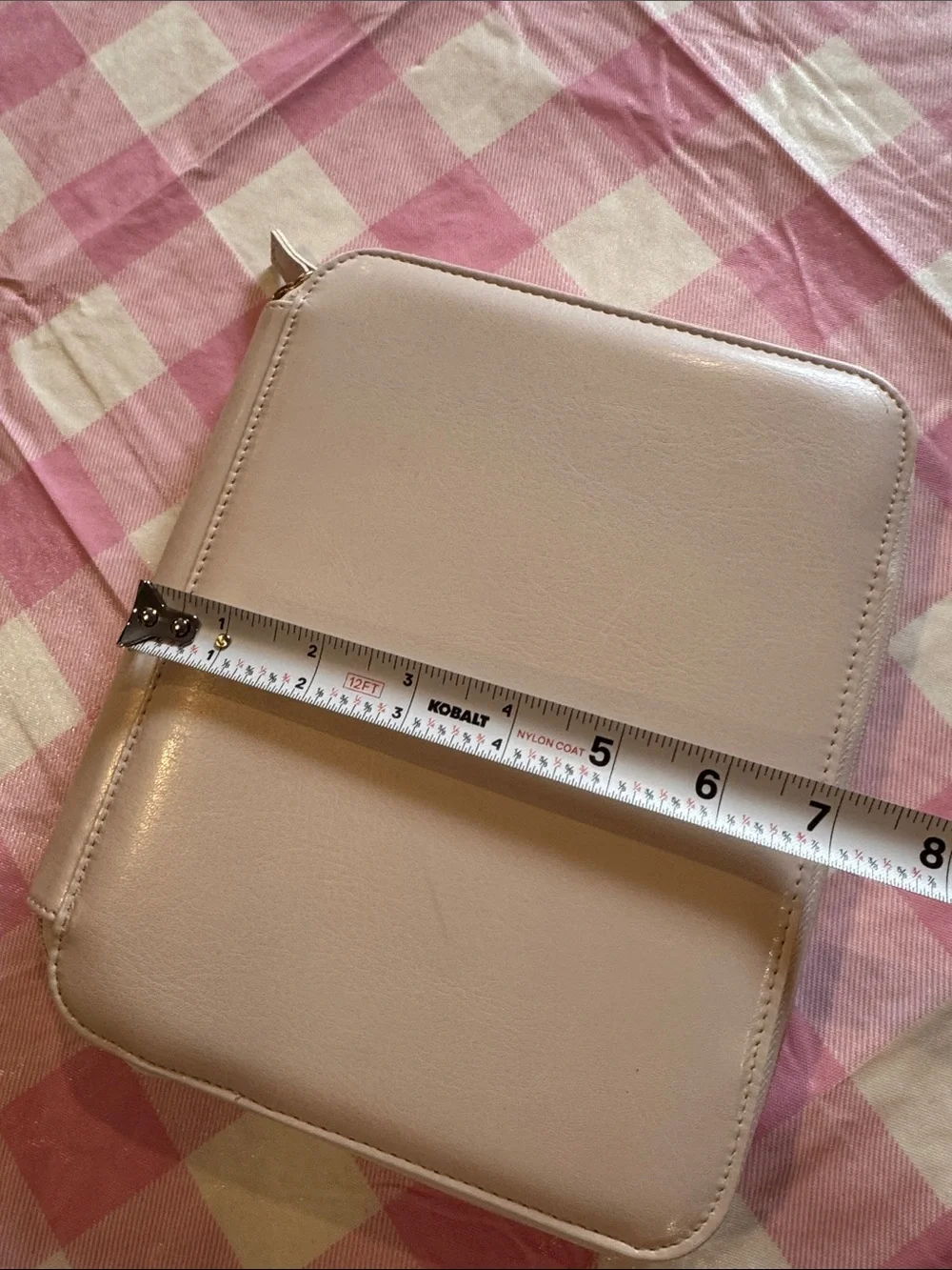 Soft Pink Tablet Sleeve Case with Zipper
